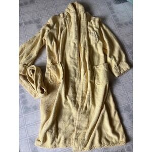 Vintage Men's Yellow Towncraft Robe Penneys Size Large 44-46